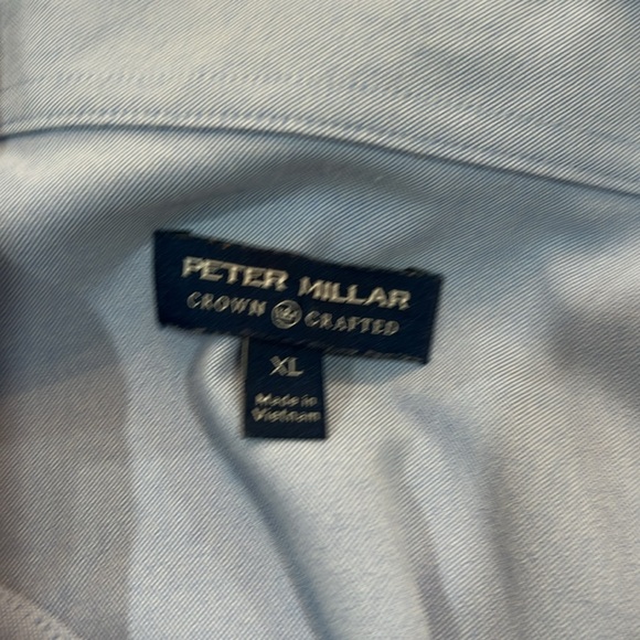 Peter Millar pale blue mens button down, size XL - Picture 8 of 8